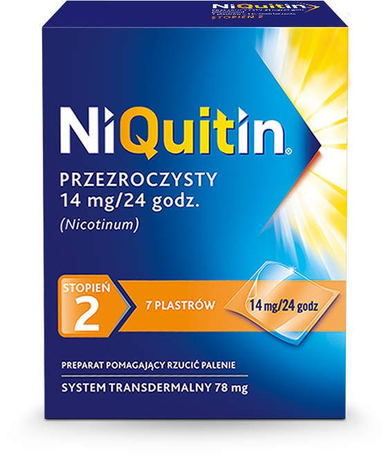 Plaster NiQuitin ® Przezroczysty / 14 mg